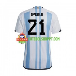 Camisola Homem Argentina Dybala 21 Principais Equipamento Mundial 2022 Manga Curta