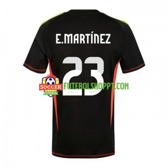 Camisola Homem Argentina Emiliano Martinez 23 Copa America Guarda-redes Principais Equipamento 2024 Manga Curta