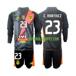 Camisola Júnior Argentina Emiliano Martinez 23 Guarda-redes Principais Equipamento 2024 Manga Comprida