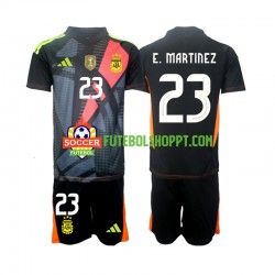 Camisola Júnior Argentina Emiliano Martinez 23 Guarda-redes Principais Equipamento 2024 Manga Curta