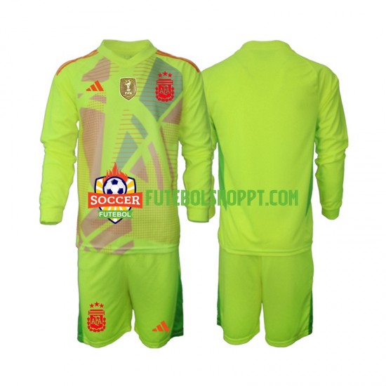 Camisola Júnior Argentina Guarda-redes Alternativa Equipamento 2024 Manga Comprida