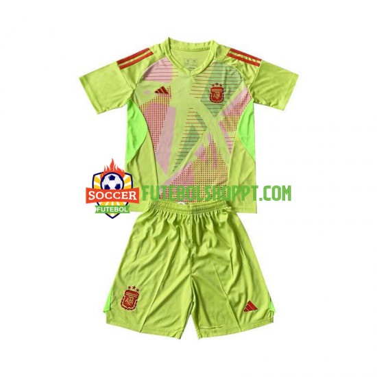 Camisola Júnior Argentina Guarda-redes Alternativa Equipamento 2024 Manga Curta
