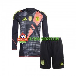 Camisola Júnior Argentina Guarda-redes Principais Equipamento 2024 Manga Comprida