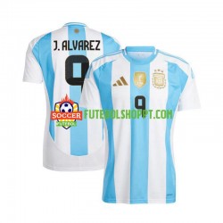 Camisola Homem Argentina Julian Alvarez 9 Principais Equipamento 2024 Manga Curta
