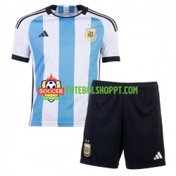Camisola Júnior Argentina Principais Equipamento Mundial 2022 Manga Curta