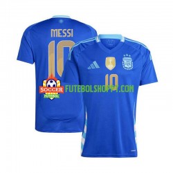 Camisola Homem Argentina Lionel Messi 10 Copa America Alternativa Equipamento 2024 Manga Curta