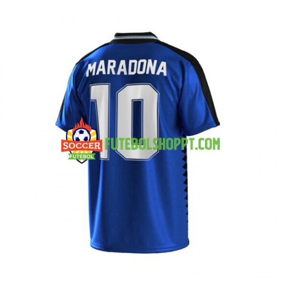 Camisola Homem Argentina Maradona 10 Retro Alternativa Equipamento 1994 Manga Curta