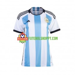 Camisola Mulher Argentina Principais Equipamento Mundial 2022 Manga Curta