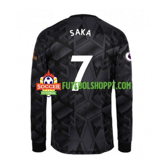 Camisola Homem Arsenal Bukayo Saka 7 Alternativa Equipamento 2022-2023 Manga Comprida