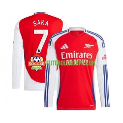 Camisola Homem Arsenal Bukayo Saka 7 Principais Equipamento 2024-2025 Manga Comprida