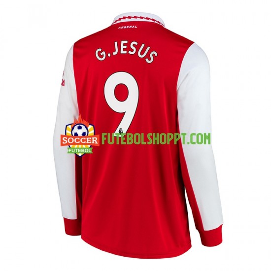 Camisola Homem Arsenal Gabriel Jesus 9 Principais Equipamento 2022-2023 Manga Comprida