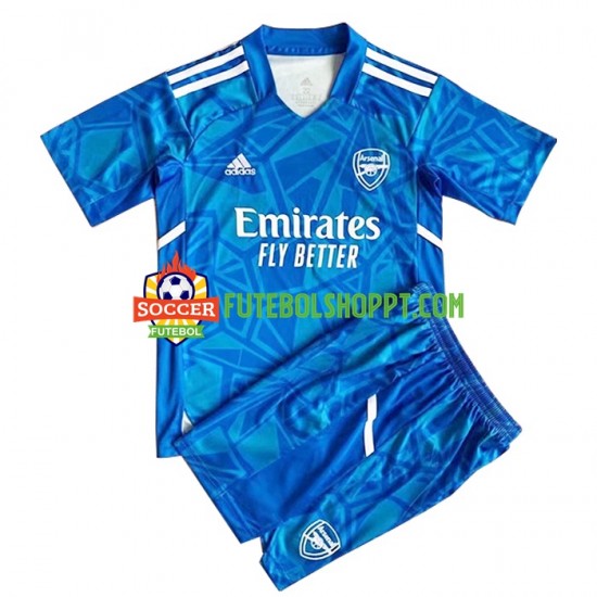Camisola Júnior Arsenal Guarda-redes Alternativa Equipamento 2022-2023 Manga Curta