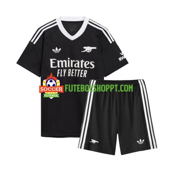 Camisola Júnior Arsenal Guarda-redes Quarto Equipamento 2024-2025 Manga Curta