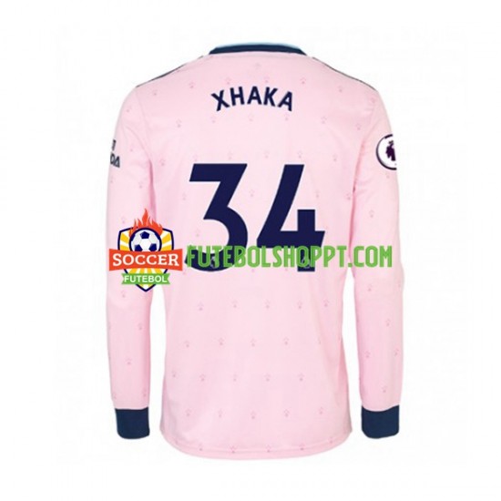 Camisola Homem Arsenal Granit Xhaka 34 Terceiro Equipamento 2022-2023 Manga Comprida
