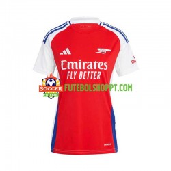 Camisola Mulher Arsenal Principais Equipamento 2024-2025 Manga Curta