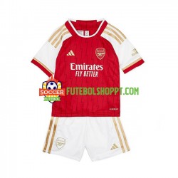 Camisola Júnior Arsenal Principais Equipamento 2023-2024 Manga Curta
