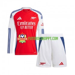 Camisola Júnior Arsenal Principais Equipamento 2024-2025 Manga Comprida