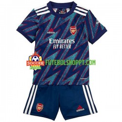 Camisola Júnior Arsenal Terceiro Equipamento 2021-2022 Manga Curta