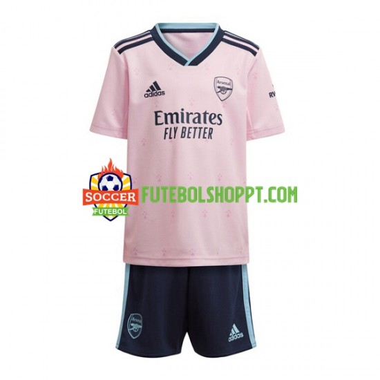 Camisola Júnior Arsenal Terceiro Equipamento 2022-2023 Manga Curta
