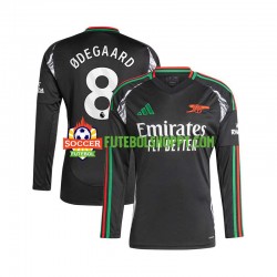 Camisola Homem Arsenal Martin Odegaard 8 Alternativa Equipamento 2024-2025 Manga Comprida Camisola Homem Arsenal Martin Odegaard 8 Alternativa Equipamento 2024-2025 Manga Comprida
