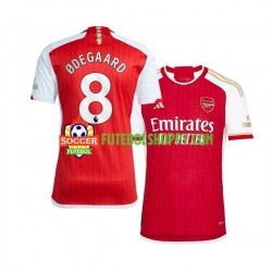 Camisola Homem Arsenal Martin Odegaard 8 Principais Equipamento 2023-2024 Manga Curta