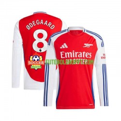 Camisola Homem Arsenal Martin Odegaard 8 Principais Equipamento 2024-2025 Manga Comprida