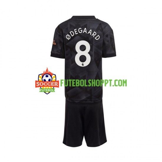 Camisola Júnior Arsenal Odegaard 8 Alternativa Equipamento 2022-2023 Manga Curta