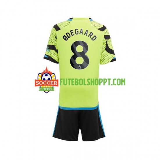 Camisola Júnior Arsenal Odegaard 8 Alternativa Equipamento 2023-2024 Manga Curta