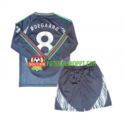 Camisola Júnior Arsenal Odegaard 8 Alternativa Equipamento 2024-2025 Manga Comprida
