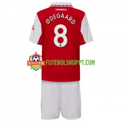 Camisola Júnior Arsenal Odegaard 8 Principais Equipamento 2022-2023 Manga Curta