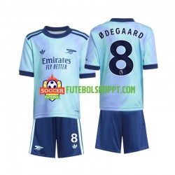 Camisola Júnior Arsenal Odegaard 8 Terceiro Equipamento 2024-2025 Manga Curta