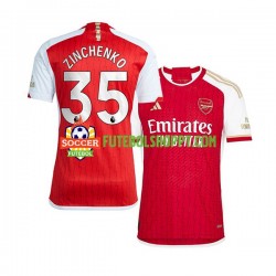 Camisola Homem Arsenal Oleksandr Zinchenko 35 Principais Equipamento 2023-2024 Manga Curta