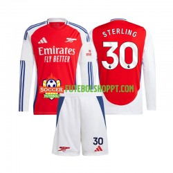 Camisola Júnior Arsenal Raheem Sterling 30 Principais Equipamento 2024-2025 Manga Comprida