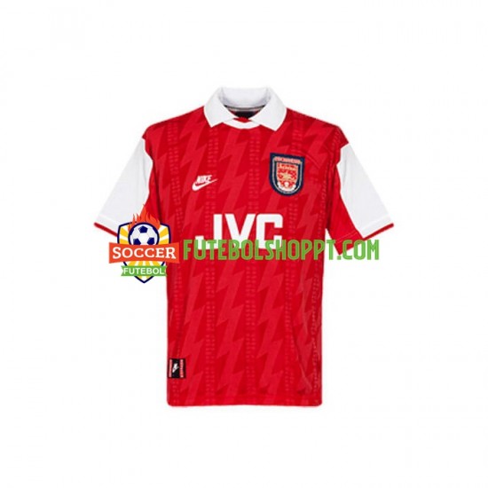 Camisola Homem Arsenal Retro Principais Equipamento 1994 Manga Curta