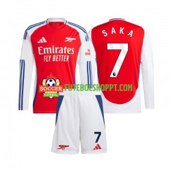 Camisola Júnior Arsenal SAKA 7 Principais Equipamento 2024-2025 Manga Comprida