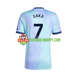Camisola Homem Arsenal SAKA 7 Terceiro Equipamento 2024-2025 Manga Curta