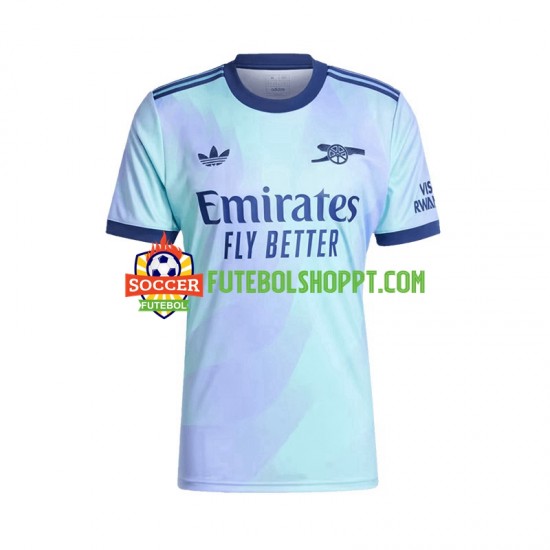 Camisola Homem Arsenal SAKA 7 Terceiro Equipamento 2024-2025 Manga Curta