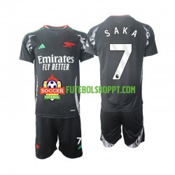 Camisola Júnior Arsenal Saka 7 Alternativa Equipamento 2024-2025 Manga Curta