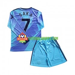 Camisola Júnior Arsenal Saka 7 Terceiro Equipamento 2024-2025 Manga Comprida