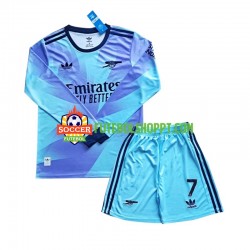 Camisola Júnior Arsenal Saka 7 Terceiro Equipamento 2024-2025 Manga Comprida