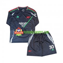 Camisola Júnior Arsenal Sterling 30 Alternativa Equipamento 2024-2025 Manga Comprida
