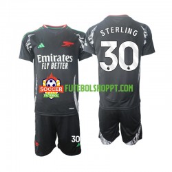 Camisola Júnior Arsenal Sterling 30 Alternativa Equipamento 2024-2025 Manga Curta