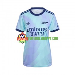 Camisola Mulher Arsenal Terceiro Equipamento 2024-2025 Manga Curta