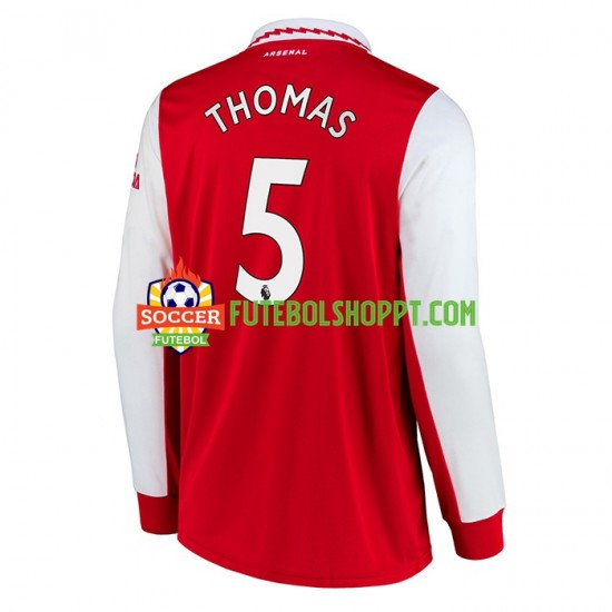 Camisola Homem Arsenal Thomas Partey 5 Principais Equipamento 2022-2023 Manga Comprida