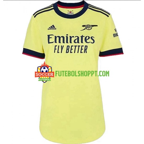 Camisola Mulher Arsenal Alternativa Equipamento 2021-2022 Manga Curta