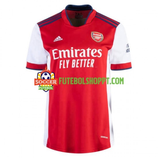 Camisola Mulher Arsenal Principais Equipamento 2021-2022 Manga Curta