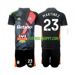 Camisola Júnior Aston Villa Emiliano Martinez 23 Guarda-redes Alternativa Equipamento 2024-2025 Manga Curta
