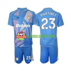 Camisola Júnior Aston Villa Emiliano Martinez 23 Guarda-redes Terceiro Equipamento 2024-2025 Manga Curta