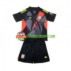 Camisola Júnior Aston Villa Guarda-redes Alternativa Equipamento 2024-2025 Manga Curta