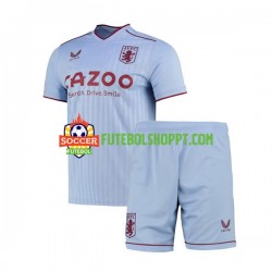 Camisola Júnior Aston Villa Alternativa Equipamento 2022-2023 Manga Curta